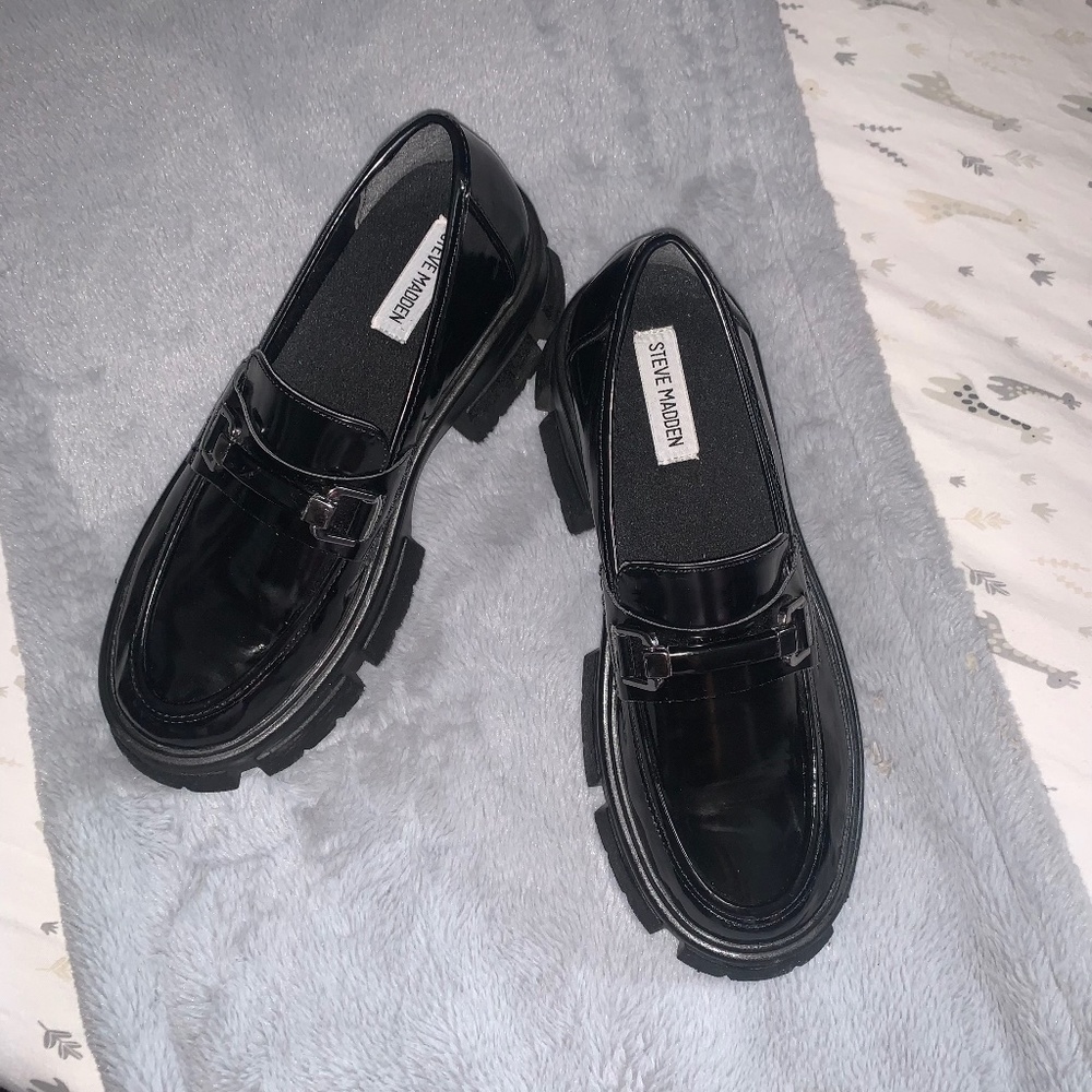 Steve Madden Lively Platform Loafer Size 8
